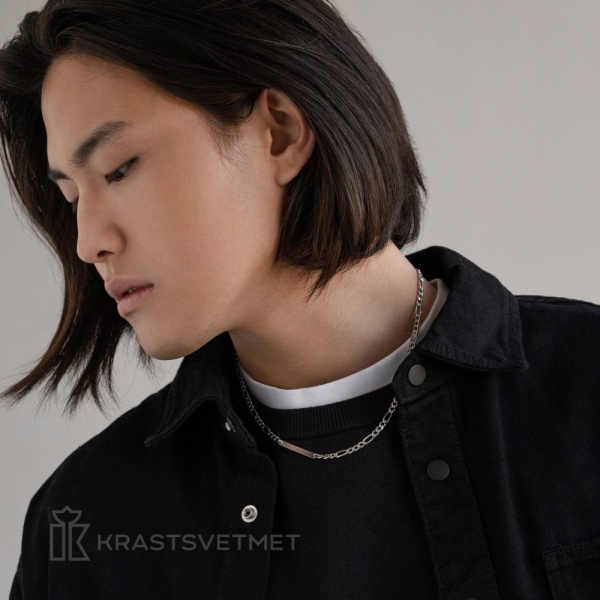 Колье из серебра с пластиной